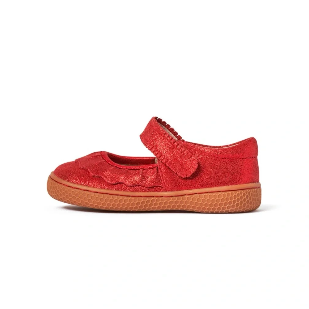 Livie and Luca Red RUCHE CLASSIC Mary Jane Size 11